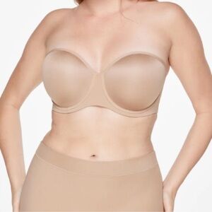 ThirdLove 24/7 Classic Strapless Bra Tan Size 34F